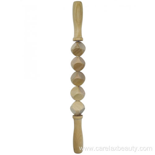 Health care wood roller massager for body